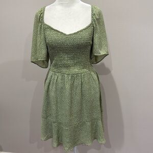 Abercrombie & Fitch Green Mini Dress